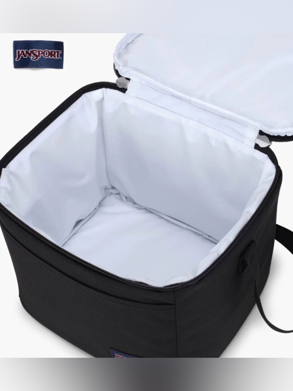Jansport Super Snack Lunch Box Black Insulated Toiletry / Lunch Carry Case - Picture 3 of 4